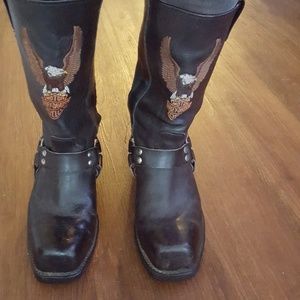 Harley Davidson motorcycle boots